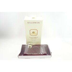 Baldwin Harlequin Premium Bathroom Toothbrush / Tumbler Holder Acrylic and Brass